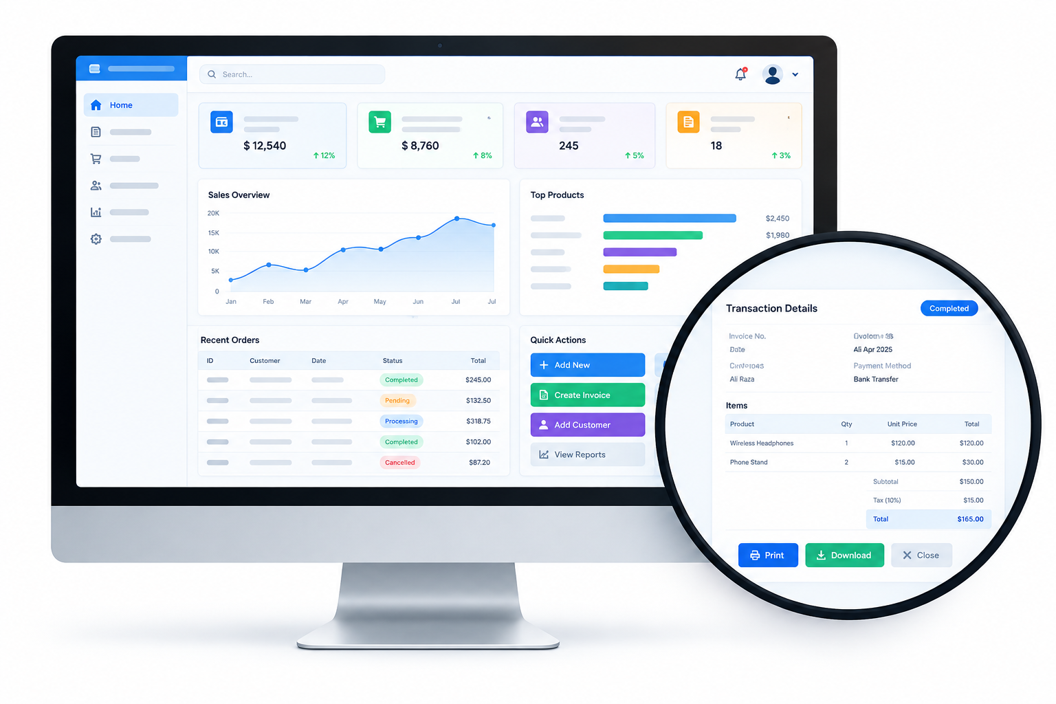 Software Development Dashboard